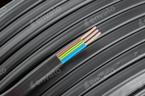 Preview: Electric cables closeup