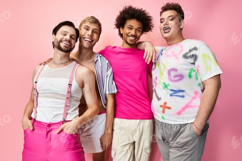 Preview: Celebrating friendship and diversity in a vibrant queer pride event with joyful expressions