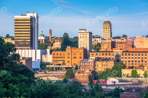 Preview: Lynchburg, Virginia, USA Downtown City Skyline