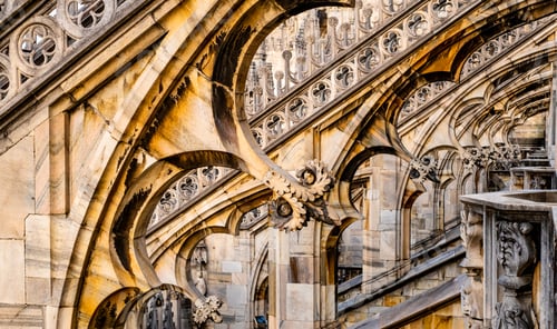 Vista previa: terraces of Duomo Cathedral of Milan