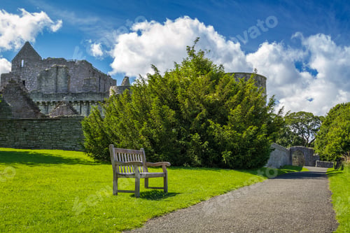 Preview: The road leading to the medieval castle in Scotland