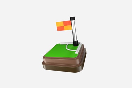 Preview: Corner Flag Clean 3D Illustration