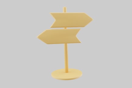 Preview: Directional signpost for adventure game