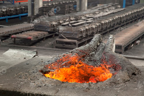 Preview: Foundry factory. Metal industry, steel making.