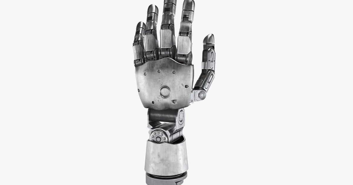 Articulated Bionic Hand 3D, Incl. arm & bionic - Envato