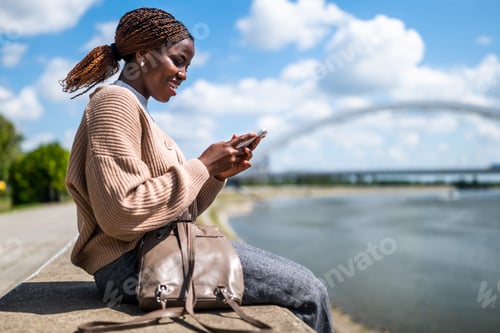 Preview: Black woman outdoor