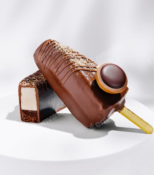 Preview: Chocolate ice cream bars with a rich coating and decadent filling
