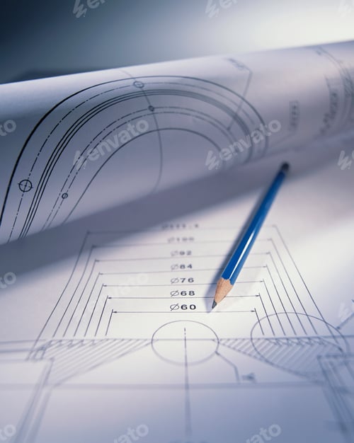 Preview: Engineering drawing and pencil