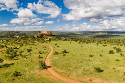 Preview: Baboon Rock at Sosian Ranch, Laikipia County, Kenya drone