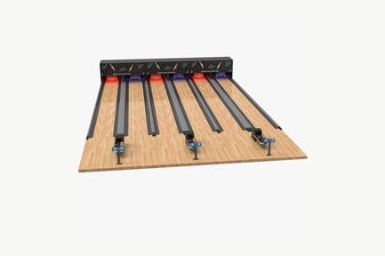 Preview: Four-Lane Bowling Alley with Modern Consoles