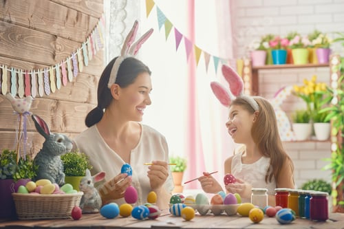 Preview: family preparing for Easter
