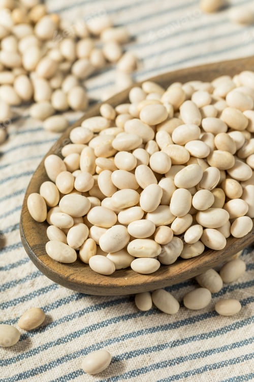Preview: White Organic Raw Navy Beans