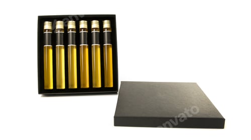 Preview: whiskey tasting collection on white background