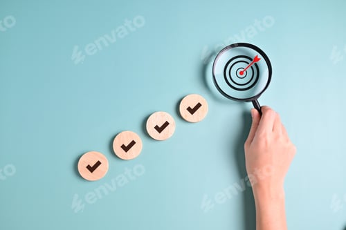Preview: Business target goal and arrow icons