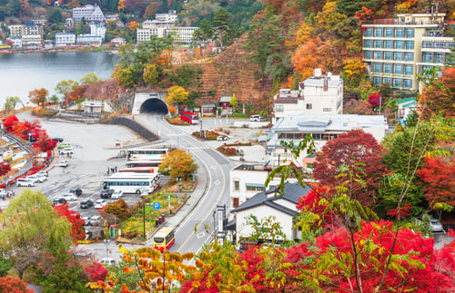 Preview: Lake Kawaguchi, Yamanashi, Japan in Autumn
