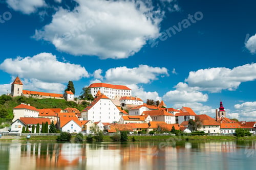 Preview: Beautiful Ptuj Grad in Slovenia with Castle and Fortifications a