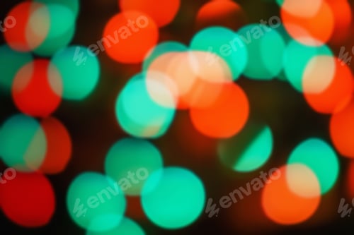 Preview: Background Abstract- Bokeh Blurry. Defocused- Festive Party. New Year- Beautiful Spark.