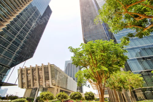 Preview: Modern Architecture in Urban Business District Setting