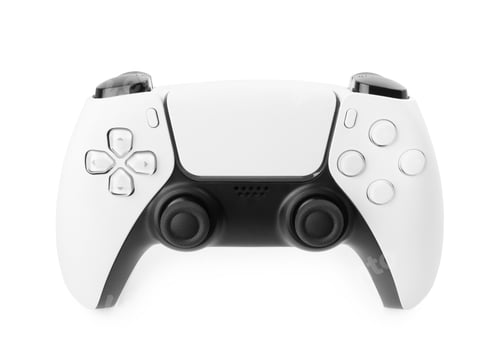 Preview: One wireless game controller isolated on white