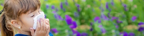 Preview: Seasonal allergy in a child. Coryza. Selective focus.