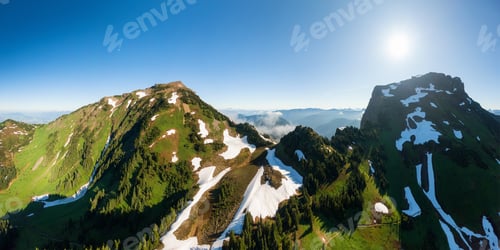 Preview: Aerial Panoramic view of Cheam Mountain
