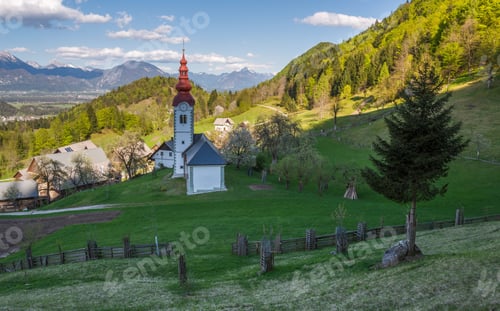 Preview: Church and village in the countryside