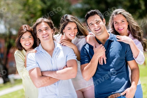 Preview: Casual Group Of People Looking Very Happy