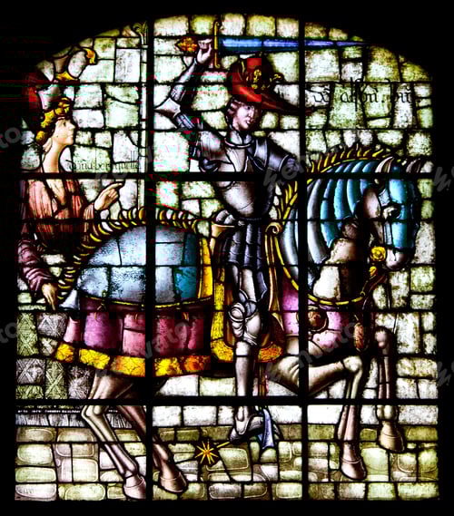 Preview: Stained glass window