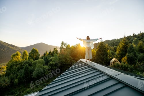 Preview: Sunrise Reflection on Mountain Rooftop