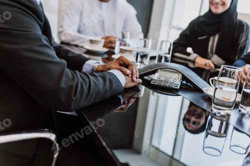 Preview: Mixed business team making agreements on future business plans. in the office
