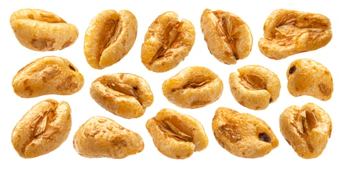Preview: Puffed wheat cereal isolated on white background