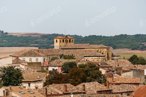 Preview: Cityscape of the town of Astudillo, Palenciain Spain