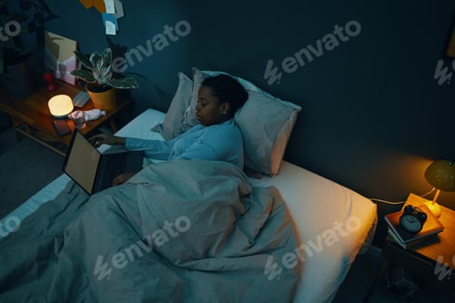 Preview: Multitasking at Home While Resting in Bed at Night