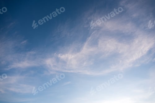 Preview: Natural background blue sky and cloud patterns.