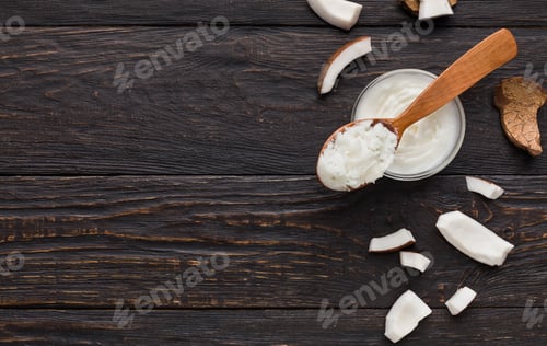 Preview: Coconut in cosmetology concept