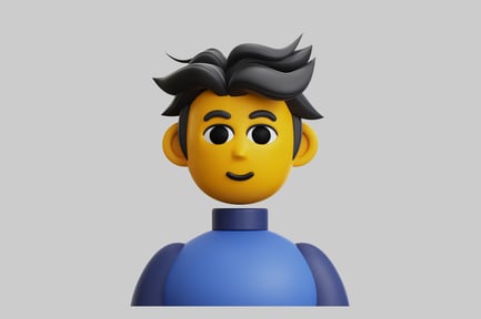 Preview: Cartoon character with stylish hair