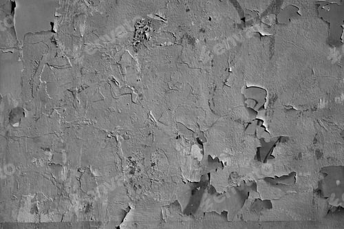 Preview: The Textured Abstract Background Of The Damaged Surface Of The Old Plastered Wall Of Monochrome Tone