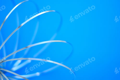 Preview: Blurred blue and silver abstract background. Winter colors concept.
