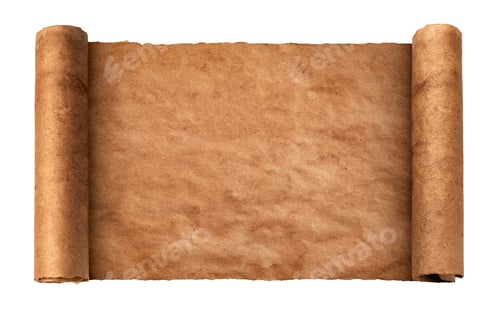 Preview: Vintage paper texture, old parchment isolated on white background