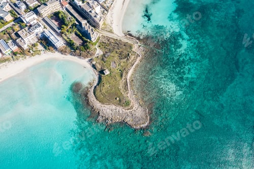 Preview: Aerial view of porto cesareo. Puglia, italy