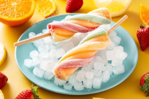 Preview: Spiral colorful popsicle