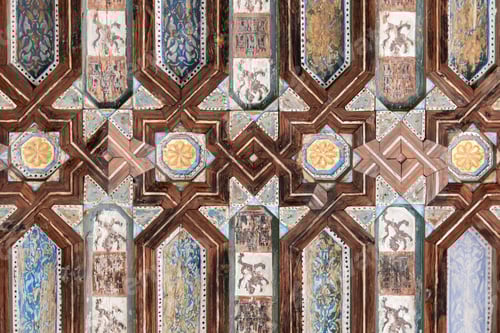 Vista previa: mosaico de vidrieras en el interior de la ciudad del Alcázar