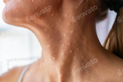 Preview: Woman's face after mesotherapy injections biorevitalization.