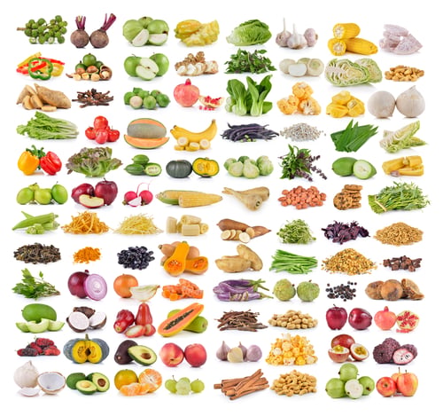 Preview: set of fruit and vegetable