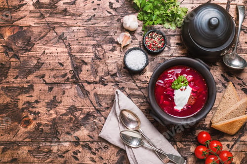 Preview: Russian soup - red borscht