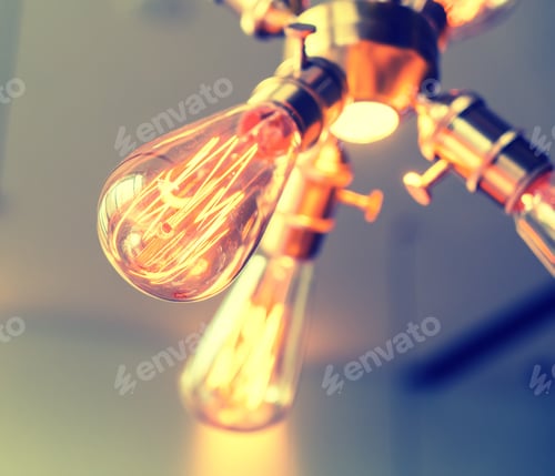 Preview: Edison Light Bulb Hanging On
