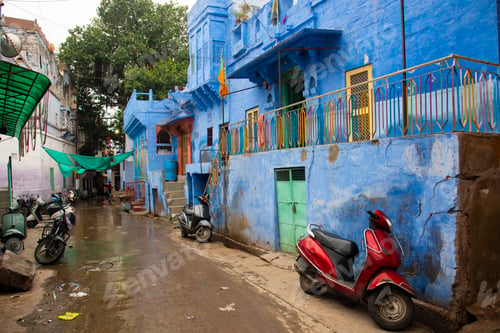Preview: Blue houses in streets of of Jodhpur