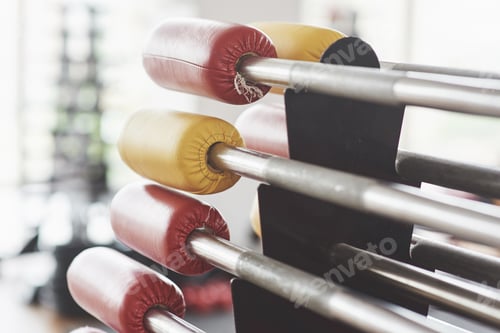 Preview: diverse equipment and machines at the gym room