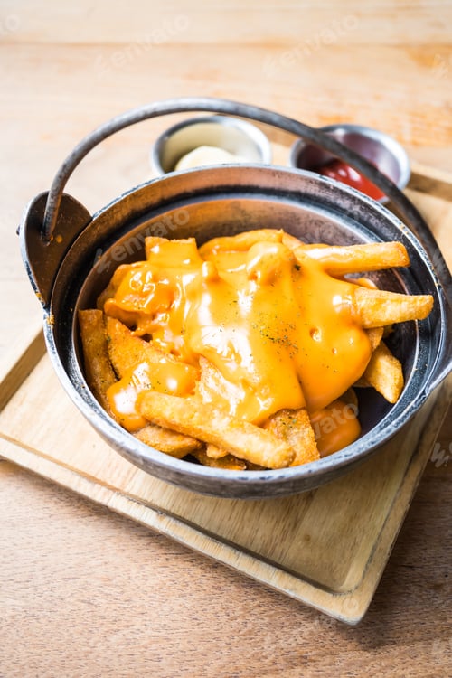 Preview: French fries with cheese on top