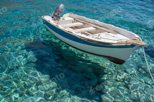 Preview: Boat in clear water, Loutro, Crete